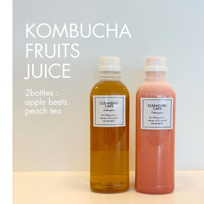 【なくなり次第終了!!】フルーツコンブチャジュース2本セット＋+KOMBUCHA STICK５本付き!!